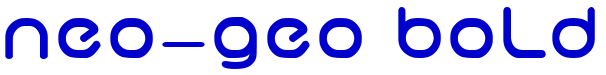 neo-geo bold шрифт